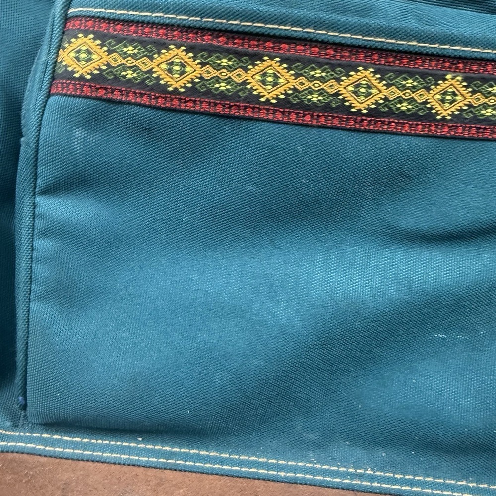 ESPRIT Rough Ready Vintage Adult Backpack Tribal Pattern Leather Bottom - Picture 5 of 16